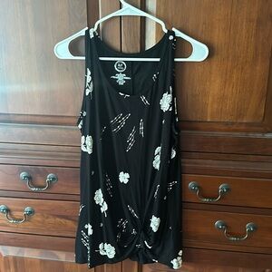 Black and White Floral Shirt